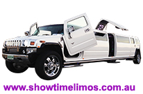 H210 White Hummer Limo Perth